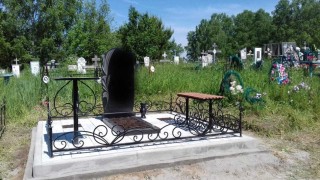 Благоустройство мест захоронения 5 ― Памятники в Новосибирске из натурального гранита Shanxi black (Шанcи Блэк) Компания Ритуал - Сибирь