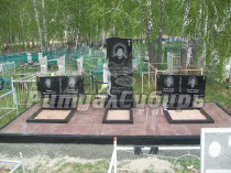благоустройство мест захоронения ― Памятники в Новосибирске из натурального гранита Shanxi black (Шанcи Блэк) Компания Ритуал - Сибирь